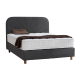 Тапицирана спалня с матрак DELUX PREMIUM 160 x 200 - антрацит