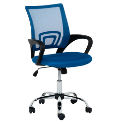 Работен офис стол Sonata Blum 7050-1 LUX - син - Офис столове