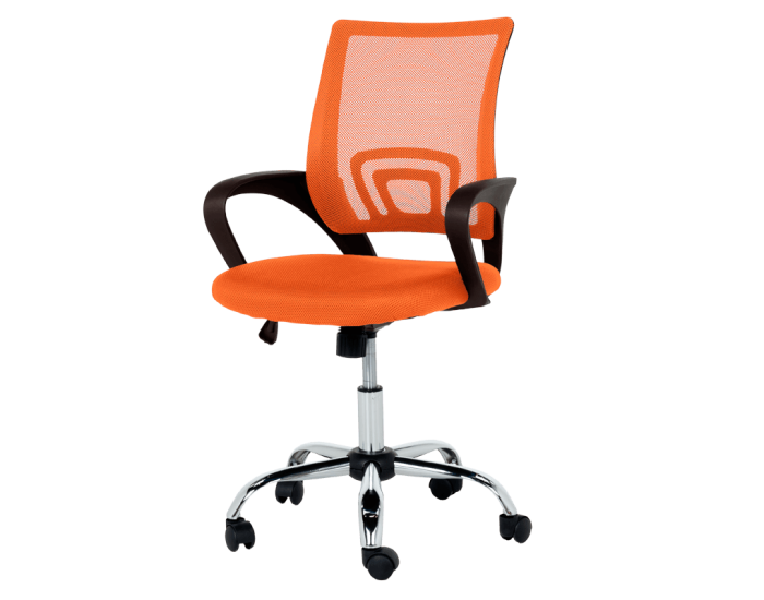Работен офис стол Sonata Blum 7050-1 LUX - оранжев