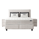 Тапицирана спалня с матрак COMO 160 x 200 - крем AN