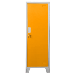 Метален шкаф Sonata Blum CR-1604-1 JZ - Сив / оранжев - Мебели от метал