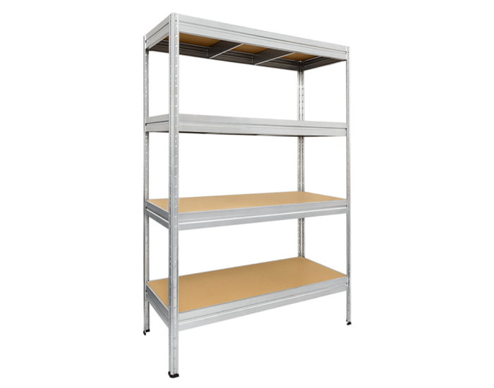 Метален стелаж Sonata Blum CR-1024-1, 180x120x60 см, до 600 кг на рафт - цинк
