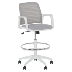 Работен офис стол Sonata Blum 7556 W - светлосив - Офис столове