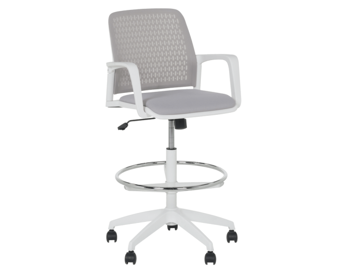 Работен офис стол Sonata Blum 7556 W - светлосив