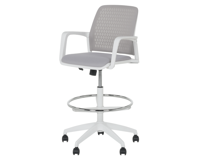 Работен офис стол Sonata Blum 7556 W - светлосив