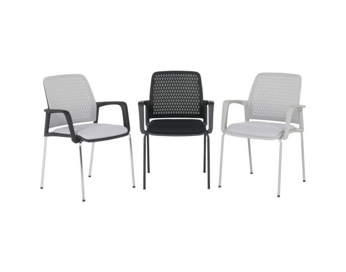 Посетителски стол Sonata Blum 1138 G - светлосив