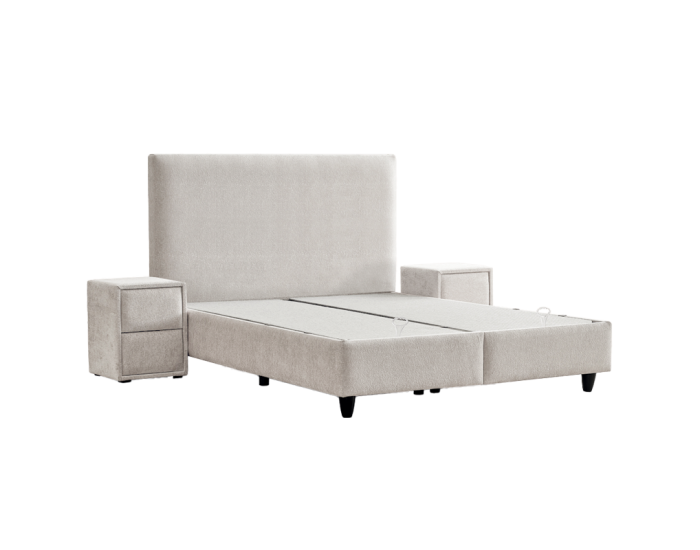Тапицирана спалня с матрак COMO 180 x 200 - крем AN