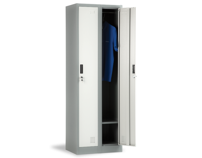 Метален шкаф Sonata Blum CR-1242-2 J LUX - сив / тъмносив