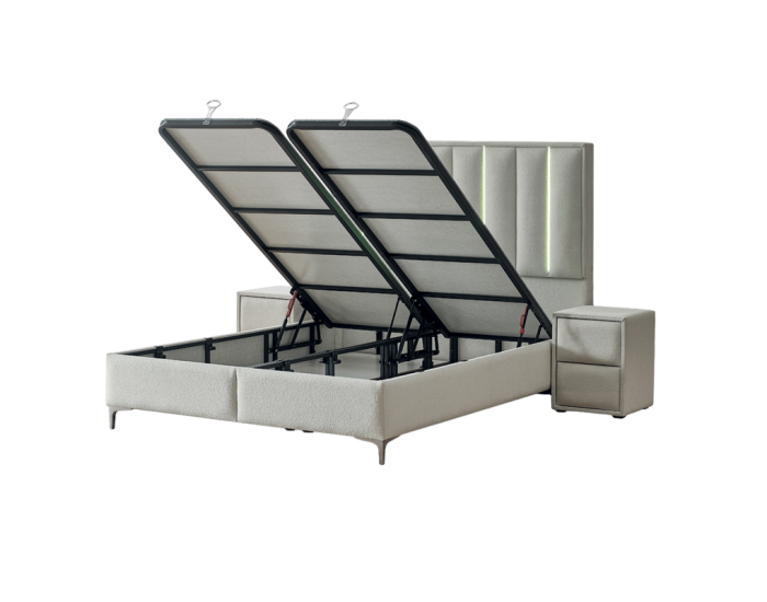 Тапицирана спалня с матрак MINI MOONLIGHT 160 х 200 - крем 01