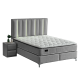 Тапицирана спалня с матрак MINI MOONLIGHT 160 х 200 - сив 620