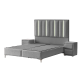 Тапицирана спалня с матрак MINI MOONLIGHT 160 х 200 - сив 620