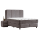 Тапицирана спалня с матрак HUGO 140 x 200 - сив 29