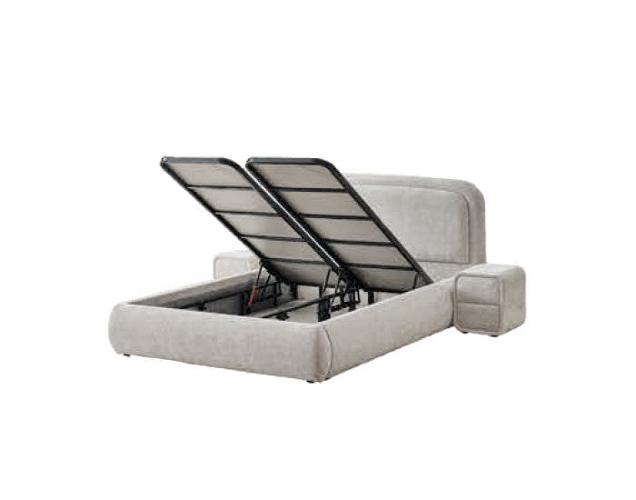 Тапицирана спалня с матрак NOVA 140 х 200 - перла SY