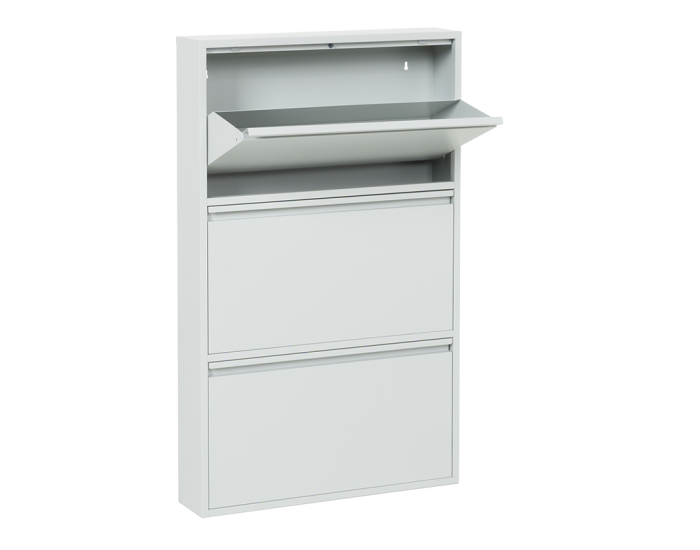Метален шкаф за обувки Sonata Blum CR-1228 E J - сив