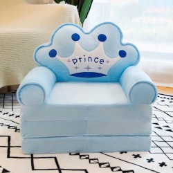 Детски разтегателен фотьойл фотьойл Smart Blue Prince, троен - HIT