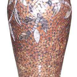 Керамична ваза EX Home модел Glass Aplik 1 м, керамика, стъкълца - Сувенири, Подаръци, Свещи