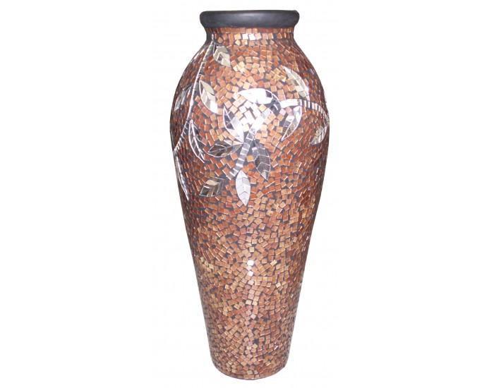 Керамична ваза EX Home модел Glass Aplik 1 м, керамика, стъкълца