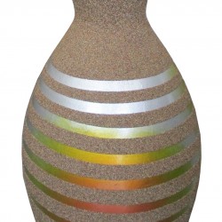 Керамична ваза EX Home модел Sand К 80 см, керамика, пясък - EX Home
