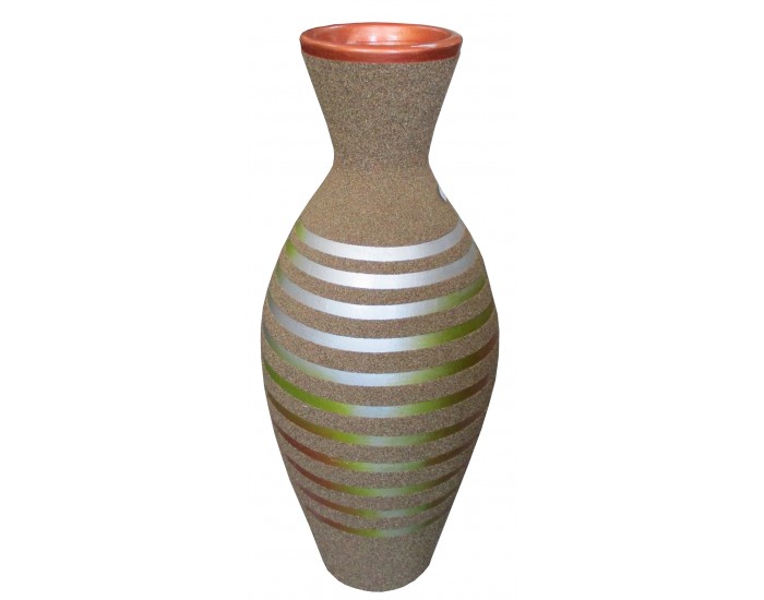 Керамична ваза EX Home модел Sand К 80 см, керамика, пясък