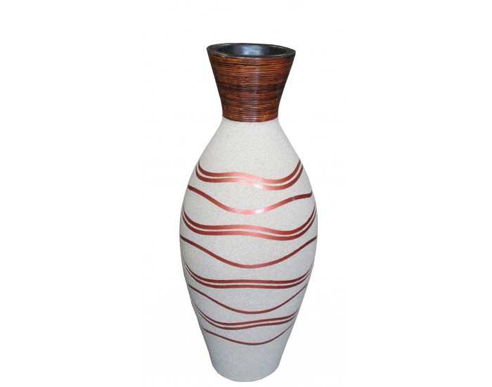 Керамична ваза EX Home модел Sand S 80 см, керамика, пясък