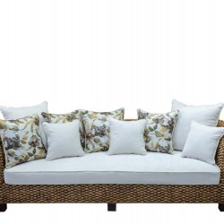 Диван EX Home модел Regal, махагон, водна лилия - Мека мебел