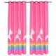 Sonata Детски пердета с принтове затъмняващи, 2 бр, 140x240 см, розови