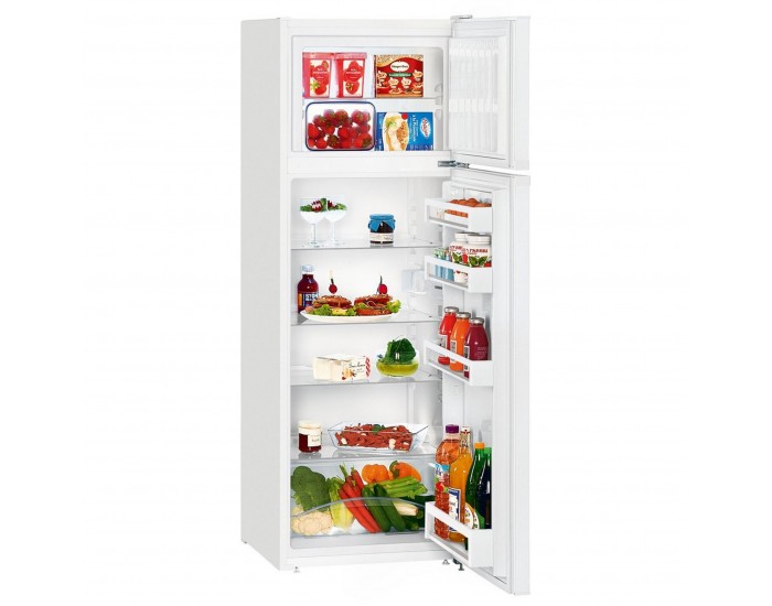 Хладилник с горна камера Liebherr CTP 251-21 , 270 l, F , SmartFrost , Бял
