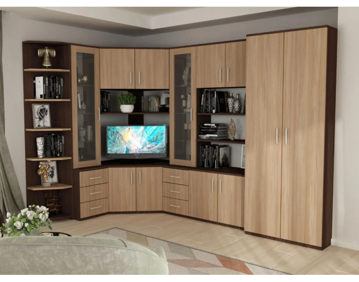 Секция Bohem-dst, венге и дъб амбер