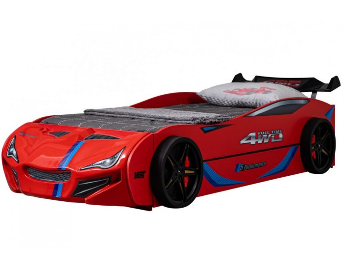 Детско Легло Кола Пилот и Навигатор, Червено