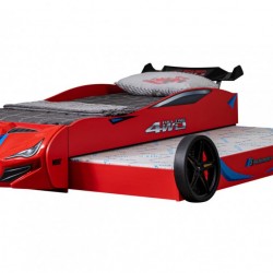 Детско Легло Кола Пилот и Навигатор, Червено - Детска стая