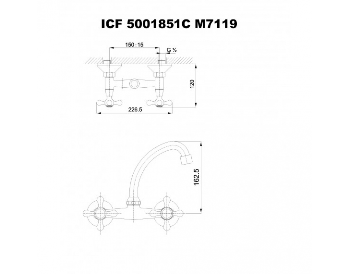 Смесители » Ретро » ICF 5001851 7119