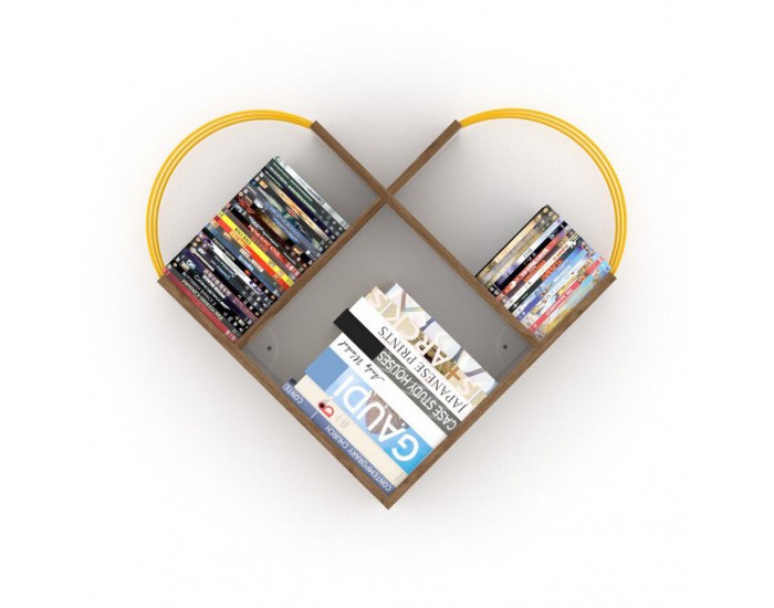 Етажерка Сърце, Дъб и Жълто