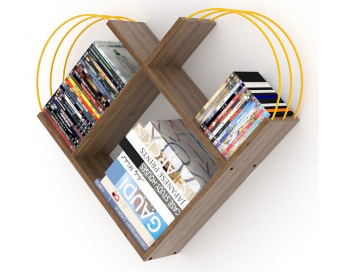 Етажерка Сърце, Дъб и Жълто