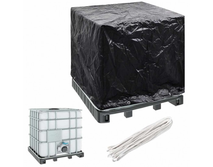 Покривало за IBC контейнер с 8 капси 116x100x120 см