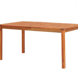 Sonata Градинска маса, 150x90x74 см, акация масив, с дупка за чадър - Градински маси