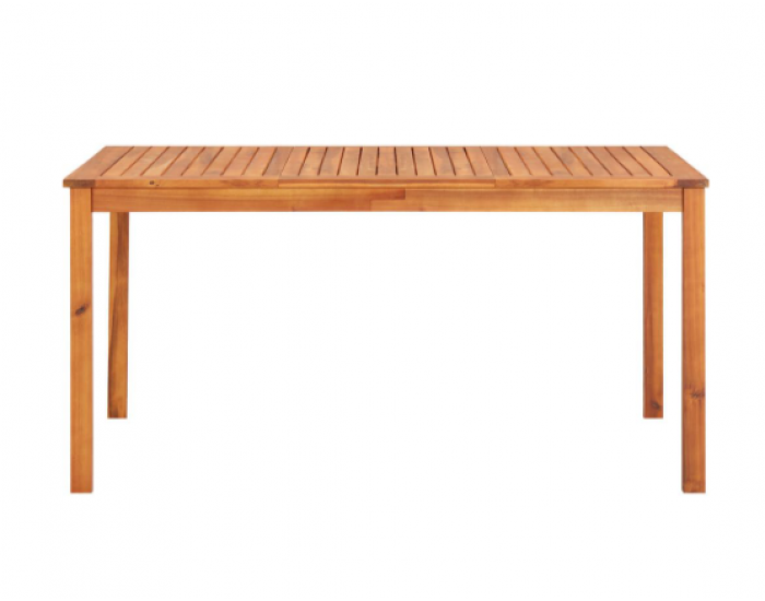 Sonata Градинска маса, 150x90x74 см, акация масив, с дупка за чадър