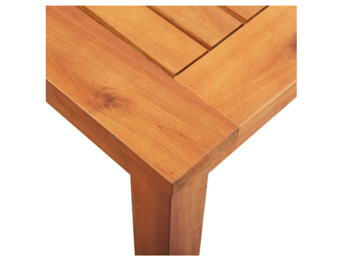 Sonata Градинска маса, 150x90x74 см, акация масив, с дупка за чадър