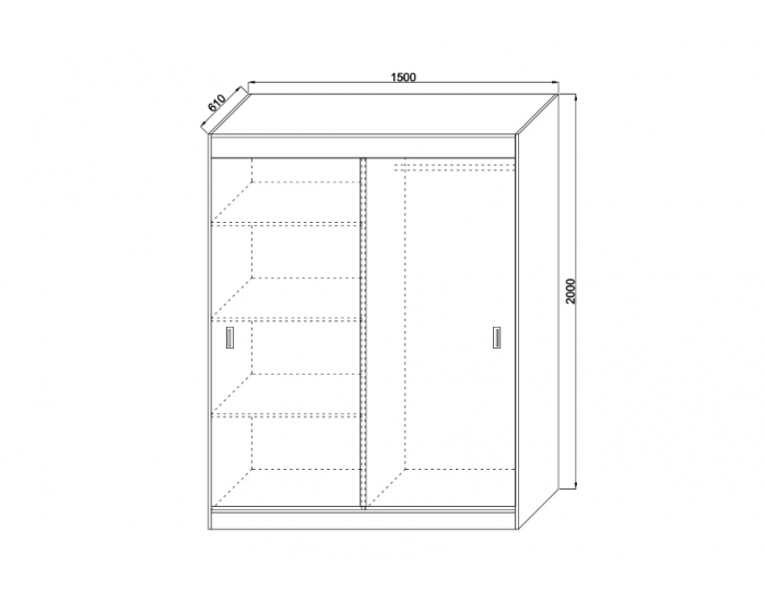 Спален комплект Данте, Бяло, с огледало Спален комплект Данте, Бяло, с огледало