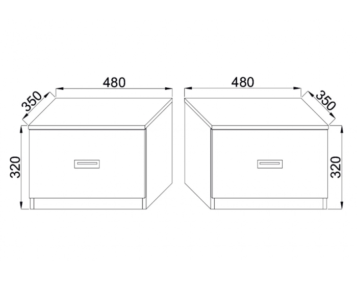 Спален комплект Данте, Бяло, с огледало Спален комплект Данте, Бяло, с огледало