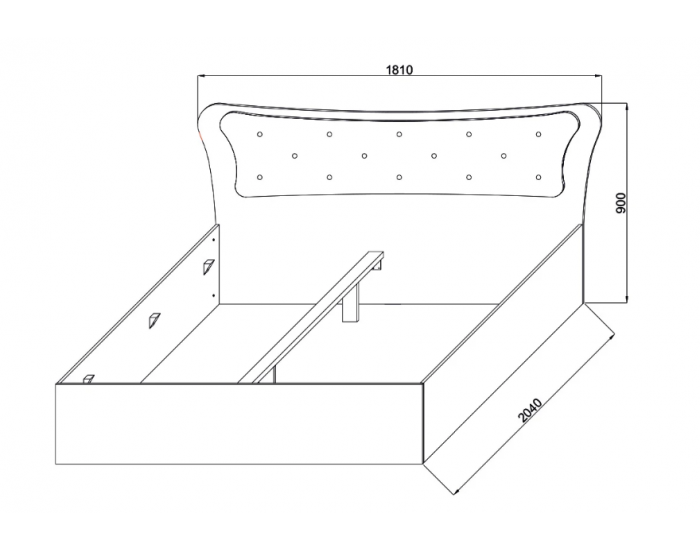 Спален комплект Данте, Сонома и бяло, с огледало Спален комплект Данте, Сонома и бяло, с огледало