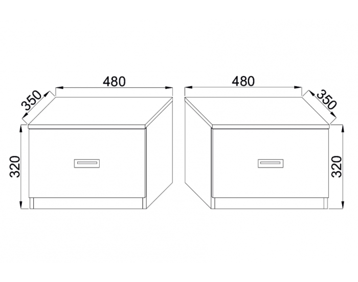 Спален комплект Данте, Сонома и бяло, с огледало Спален комплект Данте, Сонома и бяло, с огледало