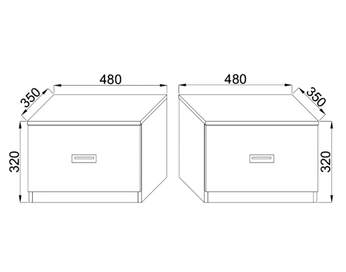 Спален комплект Данте, Венге и бяло, с огледало Спален комплект Данте, Венге и бяло, с огледало