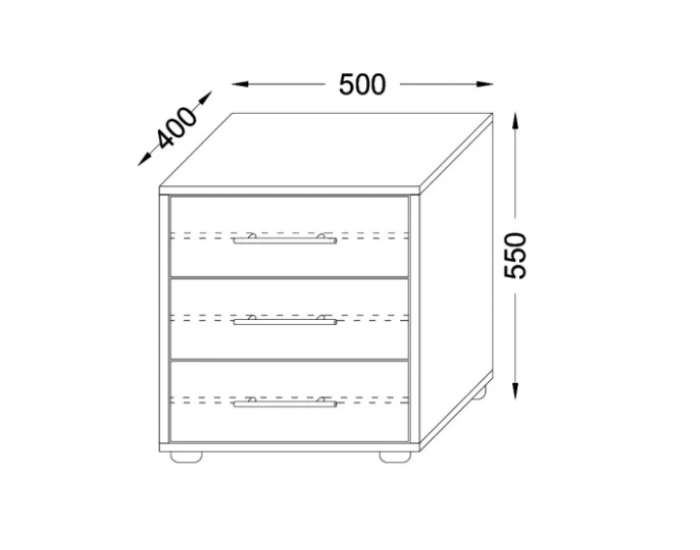 Нощно шкафче Мебели Богдан Модел BM Амара, 2 бр. Нощно шкафче Мебели Богдан Модел BM Амара, 2 бр.