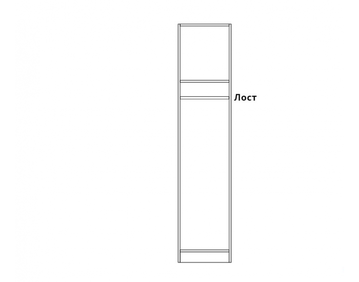 Еднокрилен гардероб Топ 1 А (ЛОСТ + РАФТ), Дъб крафт златен Еднокрилен гардероб Топ 1 А (ЛОСТ + РАФТ), Дъб крафт златен