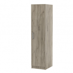 Еднокрилен гардероб Топ 1 Б (С РАФТОВЕ), Дъб крафт сиво Еднокрилен гардероб Топ 1 Б (С РАФТОВЕ), Дъб крафт сиво - Bogdan Furniture Kom