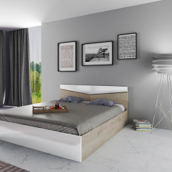 Спалня Модел 172 / 2008, с табла, Арвен и бяло - Легла