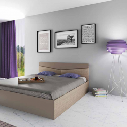 Спалня Модел 172 / 2008, с табла, Мока/Лате - Легла