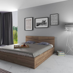 Спалня Модел 172 / 2008, с табла, Орех адмирал - Легла