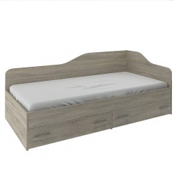 Легло Мебели Богдан модел Nano, с две чекмеджета, 90/190, Дъб сонома - Детска стая