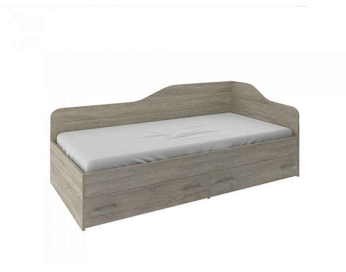 Легло Мебели Богдан модел Nano, с две чекмеджета, 90/190, Дъб сонома